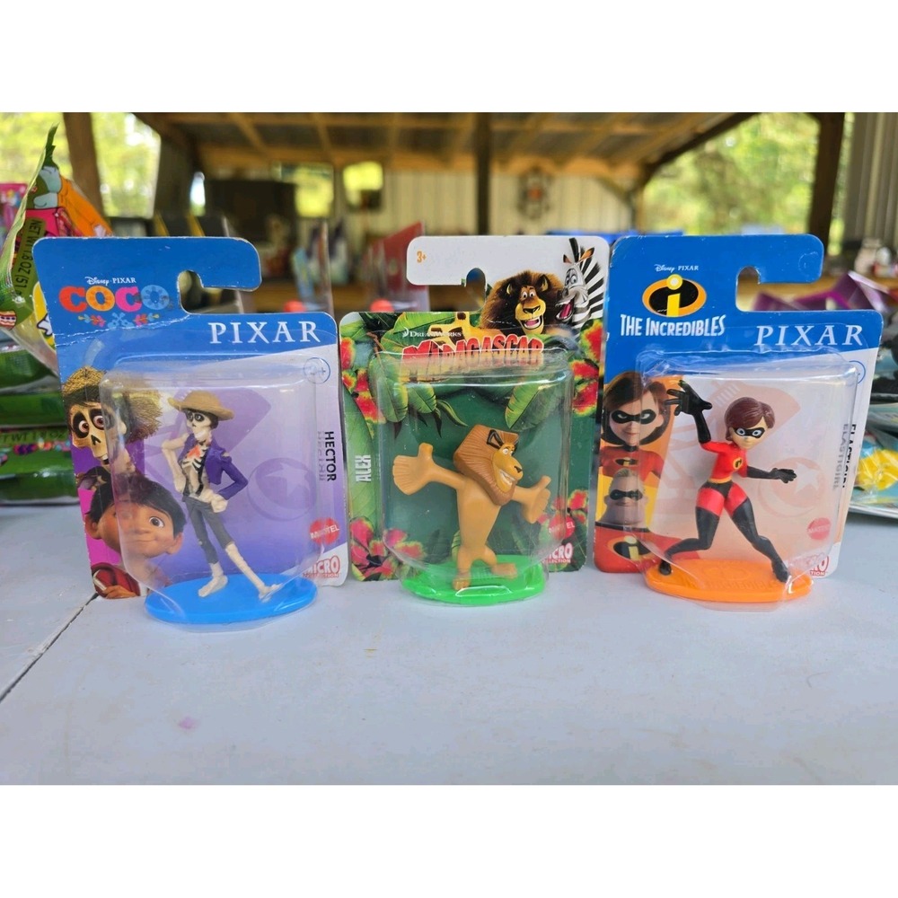Mattel Micro Collection Disney Coco Madagascar The Incredibles Hector Alex New